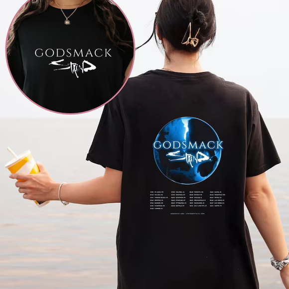 Godsmack And Staind Tour 2023 Shirt, Godsmack And Staind Co-headlining 2 Sided - Picture 1 of 4